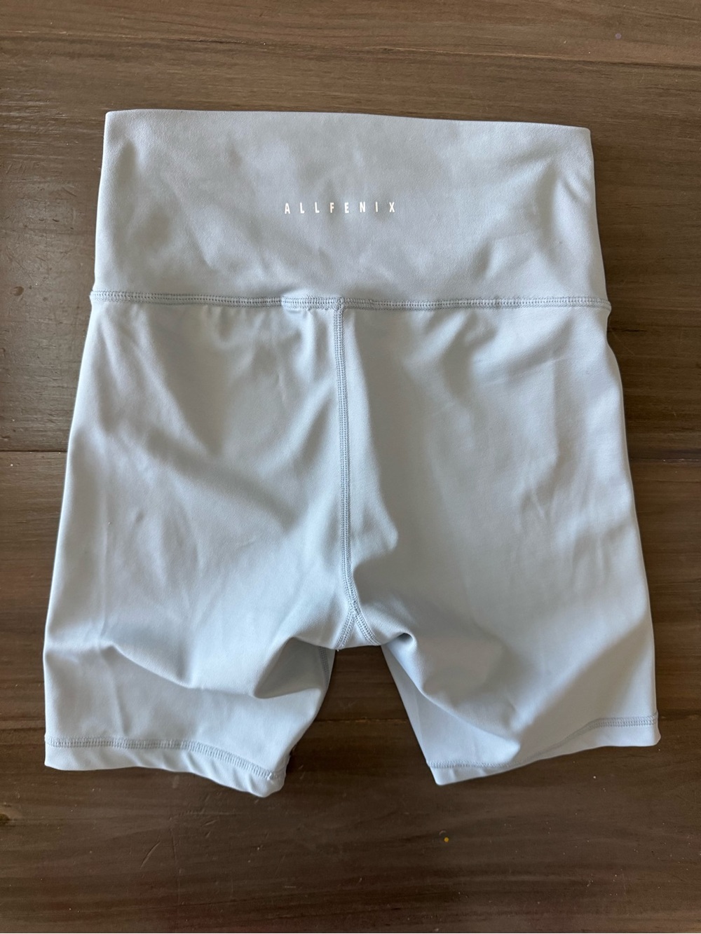 All Fenix High Waist 6” Bike Shorts Light Blue Women’s XS Athleisure Travel